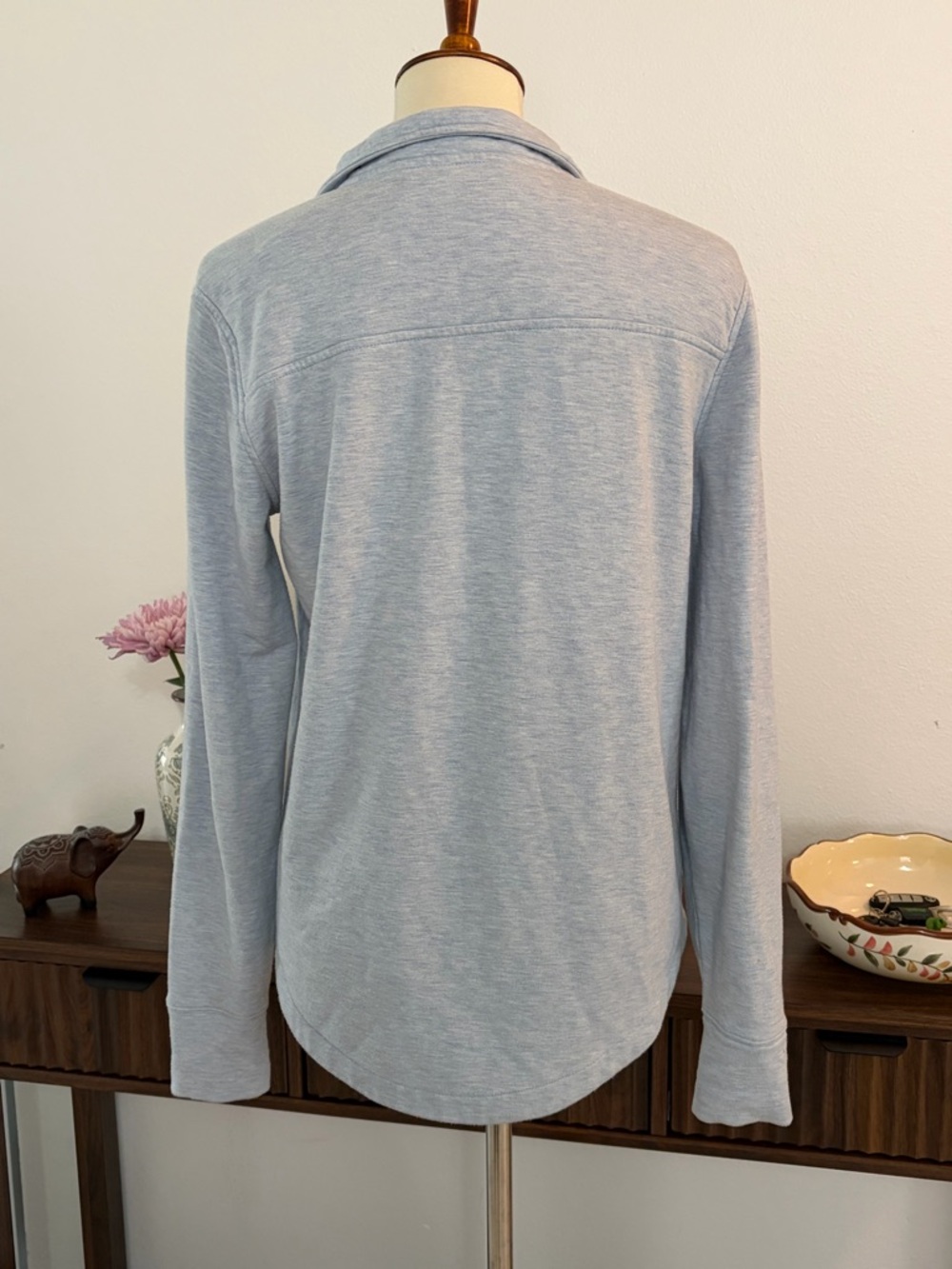 Vineyard Vines Pale Blue Half-Zip Sweatshirt Shep Shirt - Picture 4 of 9